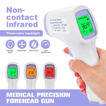 Infrared Thermometer Forehead Thermometer Body Thermometer Practical Generic Contactless Precise Fast Tri-Color Backlight
Infrared Thermometer Forehead Thermometer Body Thermometer Practical Generic Contactless Precise Fast Tri-Color Backlight
