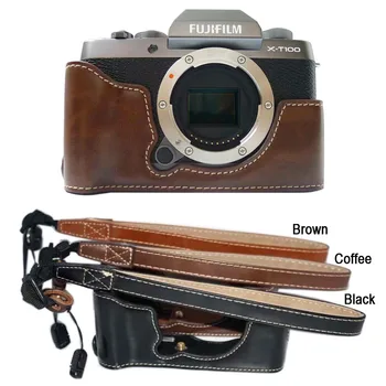 Leather Protector Half case Grip strap for Fujifilm Fuji X-T100 XT100 Camera X-T200 XT200
Leather Protector Half case Grip strap for Fujifilm Fuji X-T100 XT100 Camera X-T200 XT200
