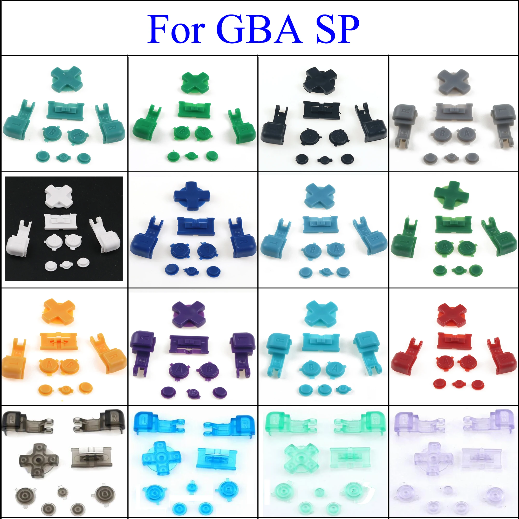 YuXi Multicolor For Nintendo GameBoy Advance SP GBA SP Buttons SET Full R L A B D-Pad
YuXi Multicolor For Nintendo GameBoy Advance SP GBA SP Buttons SET Full R L A B D-Pad
