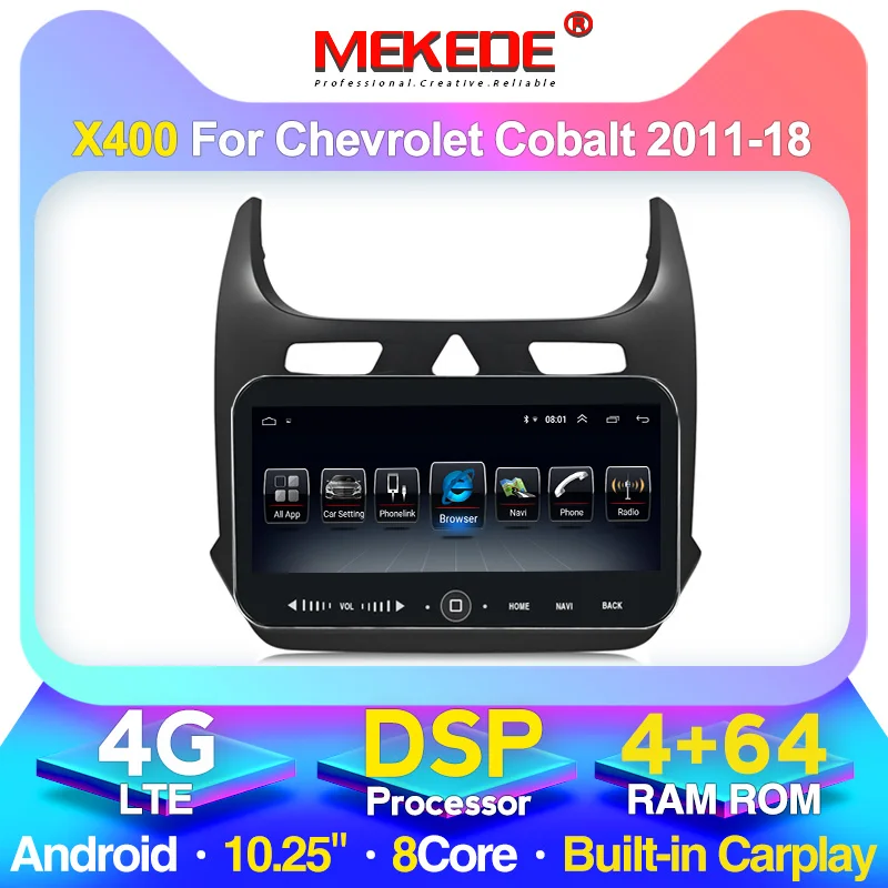 4G LTE 1280X480 10 25 ''Android для Chevrolet Cobalt 2 2011 2018 Мультимедиа Стерео DVD плеер навигация GPS