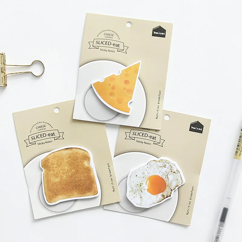 4pcs Sliced Pizza Sticky Note Egg Cheese Meat Toast Memo Pad Guestbook Journal Diary Sticker Stationery School Supplies H6371
4pcs Sliced Pizza Sticky Note Egg Cheese Meat Toast Memo Pad Guestbook Journal Diary Sticker Stationery School Supplies H6371
