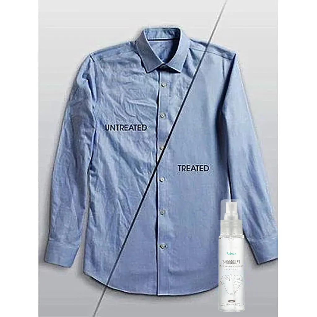 Clothes Wrinkle Spray Magic Cloth Wrinkle Remover Free Ironing Spray Agent 70 ML Magic Cloth Wrinkle Remover
Clothes Wrinkle Spray Magic Cloth Wrinkle Remover Free Ironing Spray Agent 70 ML Magic Cloth Wrinkle Remover