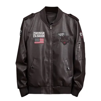 Men's leather jacket Autumn Winter кожаная куртка мужская jaqueta de couro masculino Biker Motorcycle Zipper Long Sleeve Coat #3
Men's leather jacket Autumn Winter кожаная куртка мужская jaqueta de couro masculino Biker Motorcycle Zipper Long Sleeve Coat #3