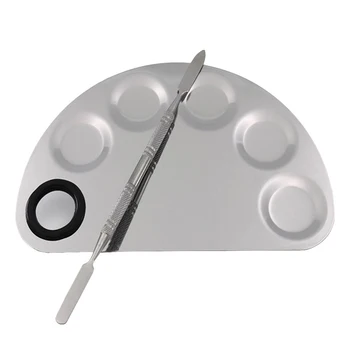 Ladies Stainless Steel Paint Palette Tray Mixing Rod Spatula Set For Watercolor Oil Painting Makeup Tools
Ladies Stainless Steel Paint Palette Tray Mixing Rod Spatula Set For Watercolor Oil Painting Makeup Tools