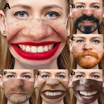 Mascarillas Funny mask for face Adult 3D Creative Funny Printing Outdoor Cycling Mask Maski antywirusowe mondkapjes herbruikbaar
Mascarillas Funny mask for face Adult 3D Creative Funny Printing Outdoor Cycling Mask Maski antywirusowe mondkapjes herbruikbaar