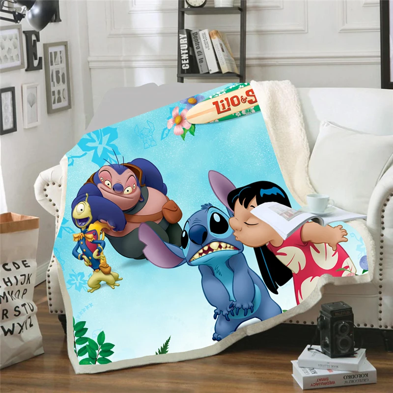 Cartoon Lilo & Stitch Blanket Soft Throw 3D Print for Adults on The/Bed/Sofa/Plane/Travel Bedspread Kids Gift 100x140/150x200CM
Cartoon Lilo & Stitch Blanket Soft Throw 3D Print for Adults on The/Bed/Sofa/Plane/Travel Bedspread Kids Gift 100x140/150x200CM