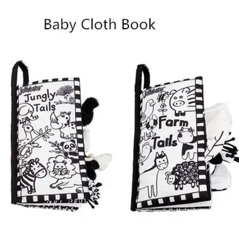 1pc Black White Early Learning Education Toys Soft Tails Animals Book Baby Toys For Children Cloth Rustle Books For Infant
1pc Black White Early Learning Education Toys Soft Tails Animals Book Baby Toys For Children Cloth Rustle Books For Infant
