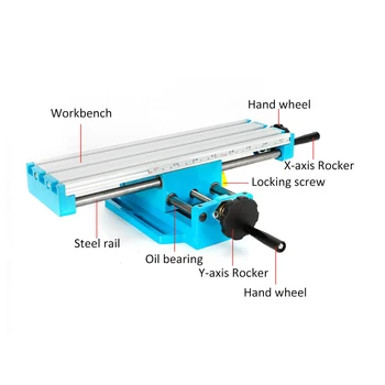 New DR2015A Mini Milling Machine Bench Fixture Drilling Slide Table Worktable Cross Slide Table Drill Vise for Bench Drill Stand
New DR2015A Mini Milling Machine Bench Fixture Drilling Slide Table Worktable Cross Slide Table Drill Vise for Bench Drill Stand