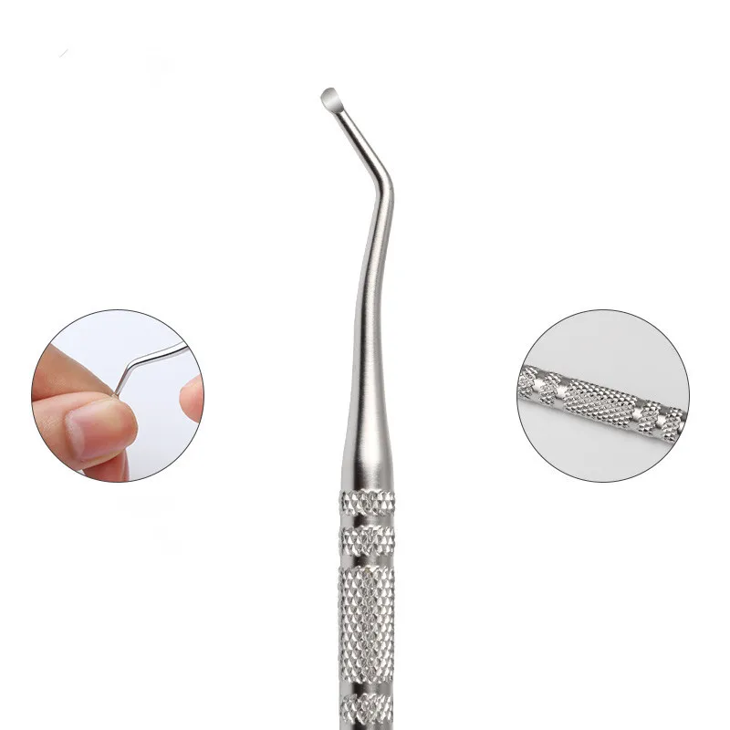 

1Pc Professional Ingrown Toe Nail Lifter Correction Double Head Nail File Tool Foot Nail Care Hook Dirt Cleaning Spoon Manicure