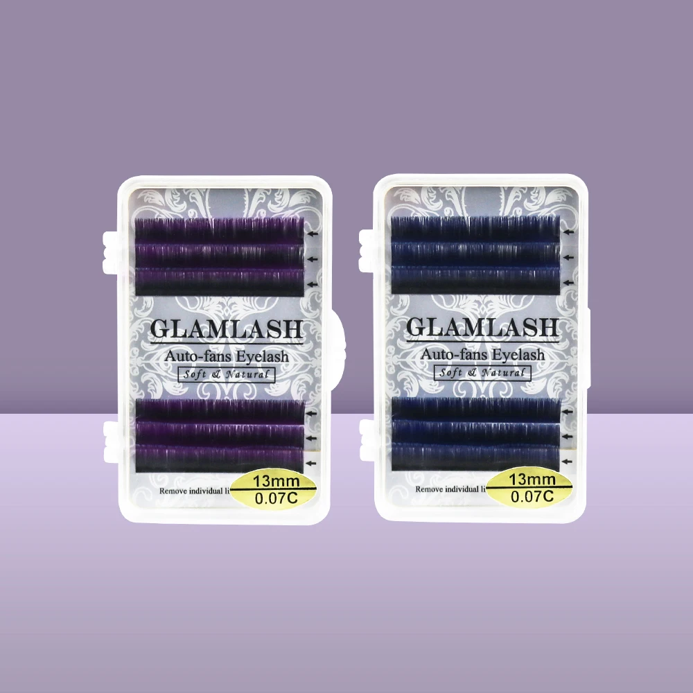 GLAMLASH 6Rows Ombre Gradient Color Blue Purple Eyelash Extension Individual Faux Mink False Eye Lashes Faux Cils Soft Mink
GLAMLASH 6Rows Ombre Gradient Color Blue Purple Eyelash Extension Individual Faux Mink False Eye Lashes Faux Cils Soft Mink