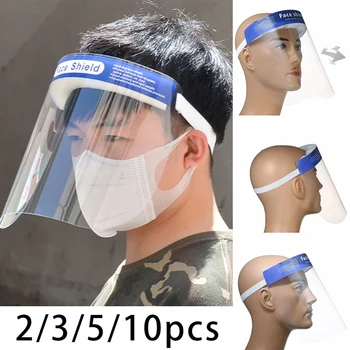 2/3/5/10Pcs Clear Full Face Covering Mask Anti Flying Spit Saliva Dustproof Unisex Adjustable Transparent Protective Face Shield
2/3/5/10Pcs Clear Full Face Covering Mask Anti Flying Spit Saliva Dustproof Unisex Adjustable Transparent Protective Face Shield