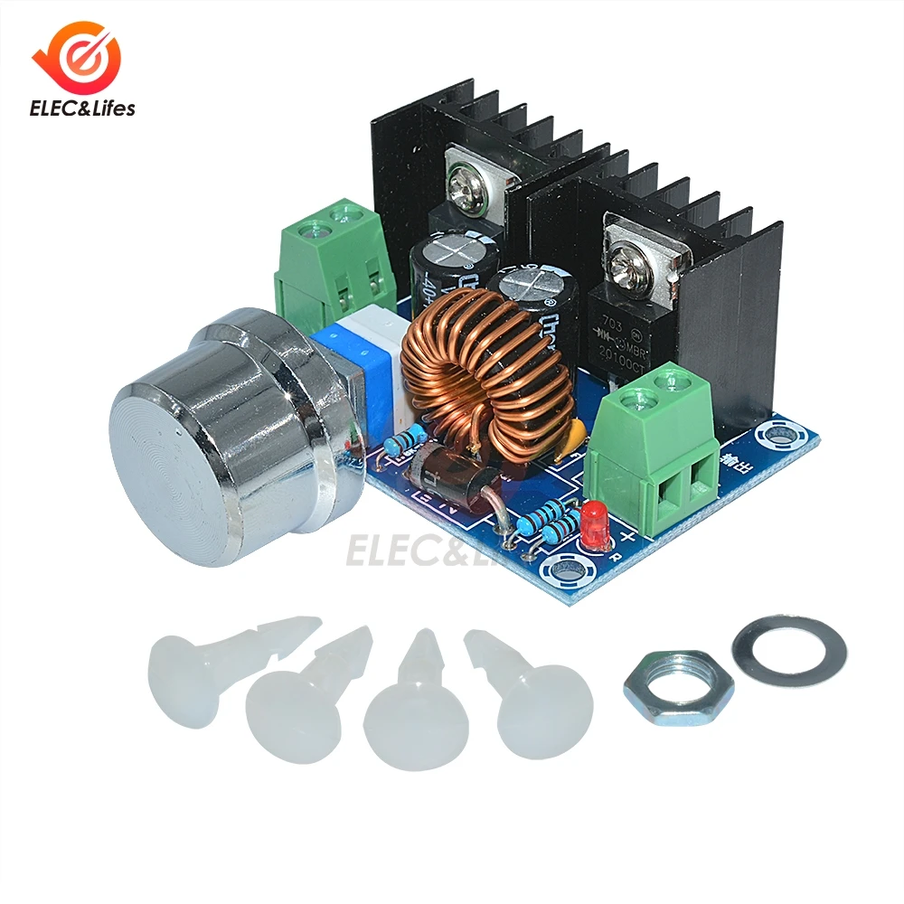 XL4016 8A 200W DC-DC PWM Step Down Power Supply Module 4-40V to 1.25-36V Buck Converter Adjustable Module XH-M104
XL4016 8A 200W DC-DC PWM Step Down Power Supply Module 4-40V to 1.25-36V Buck Converter Adjustable Module XH-M104