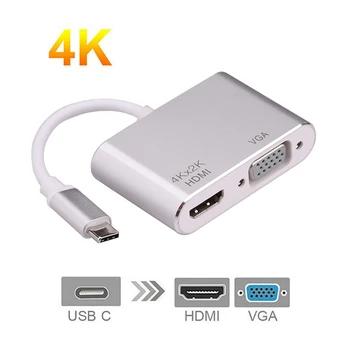 USB 3.1 Type C to 4K HDMI VGA Adapter Video Converter Cable for Macbook Google Chromebook Pixel Samsung Note 9 S8 S9 Lumia 950XL
USB 3.1 Type C to 4K HDMI VGA Adapter Video Converter Cable for Macbook Google Chromebook Pixel Samsung Note 9 S8 S9 Lumia 950XL