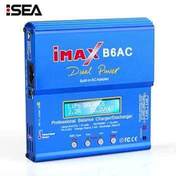 HTRC iMAX B6 AC 80W B6AC RC Charger 6A Dual Channel Balance Charger Li-ion Nimh Nicd Lipo Battery Digital LCD Screen Discharger
HTRC iMAX B6 AC 80W B6AC RC Charger 6A Dual Channel Balance Charger Li-ion Nimh Nicd Lipo Battery Digital LCD Screen Discharger
