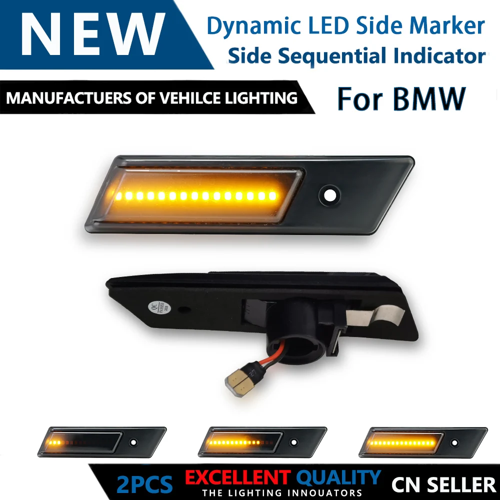 2pcs Dynamic Side Marker Lamp Turn Signal Flashing LED light For BMW E24 E28 E30 (M3) E32 E34 (M5) E36 (M3) 3 5 6 7 Series
2pcs Dynamic Side Marker Lamp Turn Signal Flashing LED light For BMW E24 E28 E30 (M3) E32 E34 (M5) E36 (M3) 3 5 6 7 Series