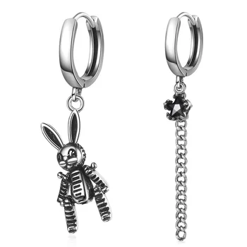 New Arrival Silver Color Rabbit Long Tassel Asymmetric Hoop Earrings For Women Temperament Gift
New Arrival Silver Color Rabbit Long Tassel Asymmetric Hoop Earrings For Women Temperament Gift