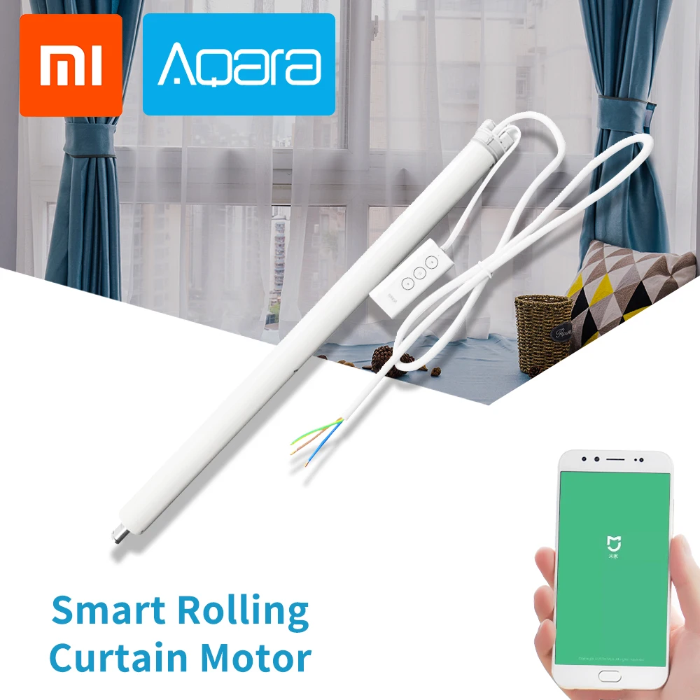 Aqara Intelligent Rolling Shutter Motor Automatic Smart Roll Curtain Motor For Blinds Work With ZigBee Xiaomi MiHome APP Control
Aqara Intelligent Rolling Shutter Motor Automatic Smart Roll Curtain Motor For Blinds Work With ZigBee Xiaomi MiHome APP Control