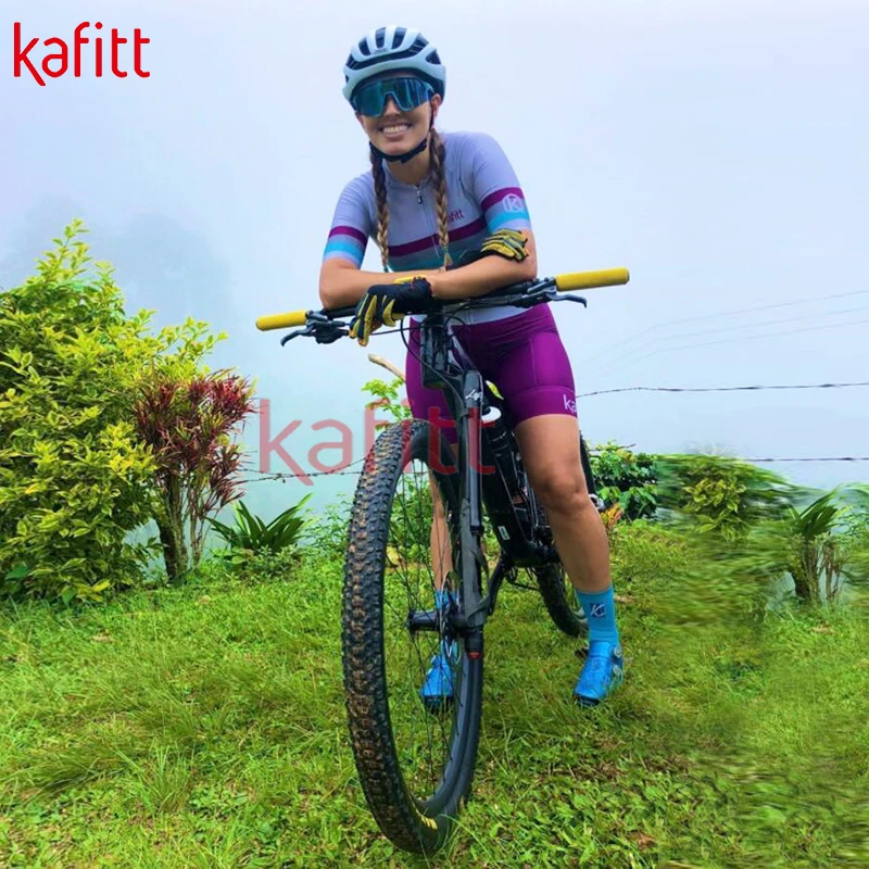 Kafitt женский костюм для велоспорта летний короткий рукав Maillot Bib шорты Одежда