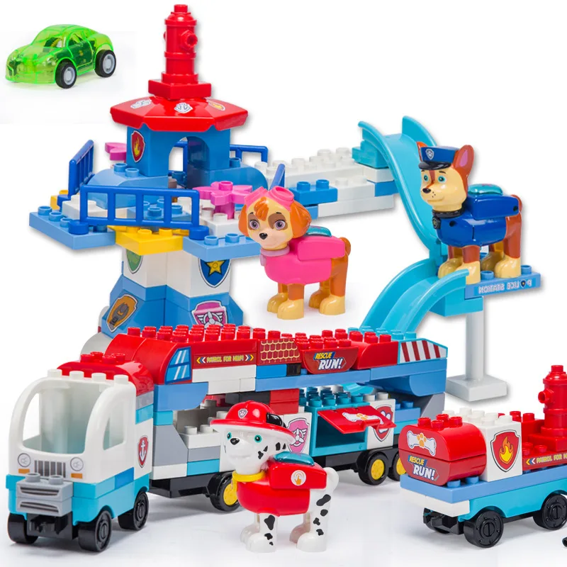 Paw patrol Cartoon puzzle building block bus watchtower large particles assembled dog patrol team assembled educational Xmas toy
Paw patrol Cartoon puzzle building block bus watchtower large particles assembled dog patrol team assembled educational Xmas toy