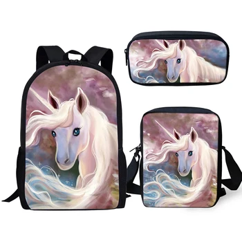 2020 Fashion 3PCs Set Backpack Cute Horse Pattern Kids School Bags Students Fantasy Unicorn Backpack/Flaps Bag/Pen Bags 
2020 Fashion 3PCs Set Backpack Cute Horse Pattern Kids School Bags Students Fantasy Unicorn Backpack/Flaps Bag/Pen Bags