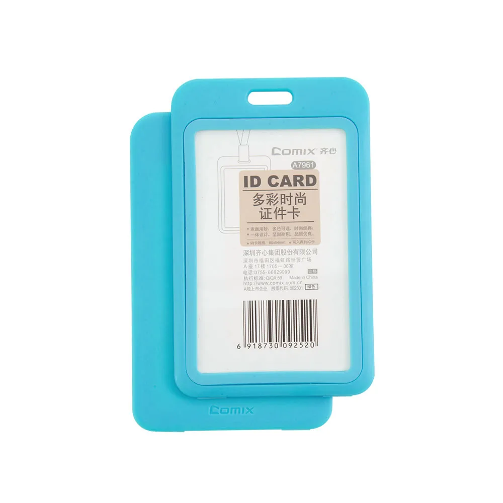 COMIX A7961 Card Stock Vertical Style Candy Color ID Card Badge Holder Blue 10 Pieces
COMIX A7961 Card Stock Vertical Style Candy Color ID Card Badge Holder Blue 10 Pieces