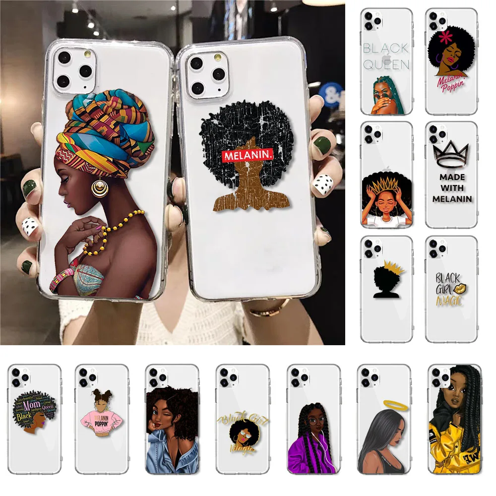 Фото Чехол для телефона 2bunz Melanin Poppin Aba Black Girl в африканском стиле iphone 13 Pro Max 12mini 12 11 ProMax XS