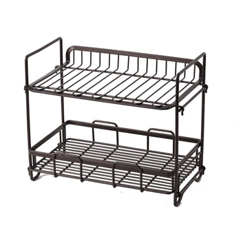 Kitchen 2 Tier Dish Drainer Rack Tray Bowls Utensils Cutlery Iron Holder For Kitchen Or Office Cup Organizing
Kitchen 2 Tier Dish Drainer Rack Tray Bowls Utensils Cutlery Iron Holder For Kitchen Or Office Cup Organizing