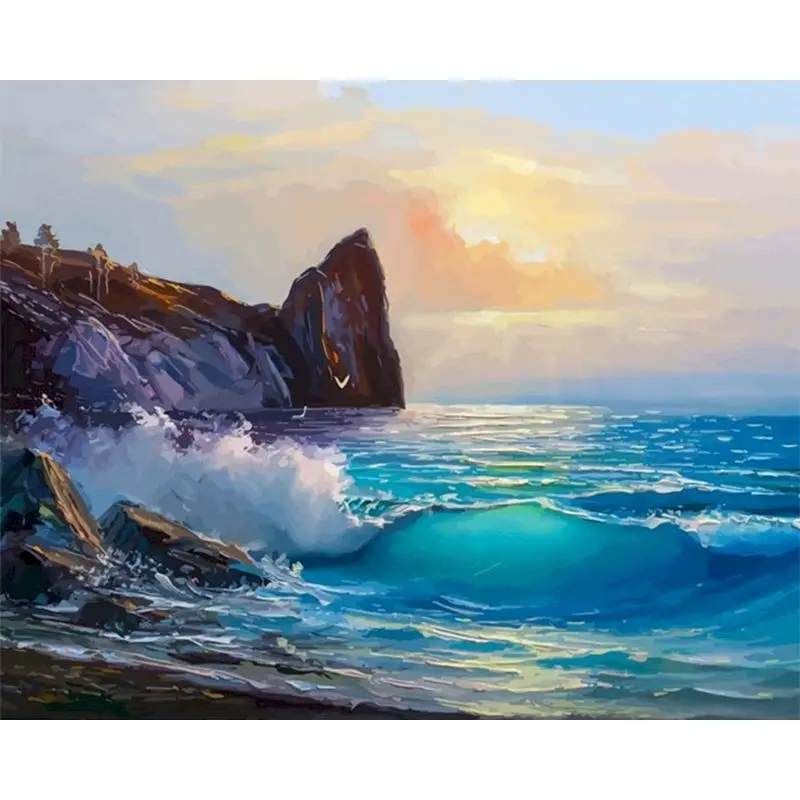 DIY Paint By Numbers Scenery Sea View Oil Painting By Number For Adults On Canvas Handmade Gift Unique Gift Home Decor Pictures
DIY Paint By Numbers Scenery Sea View Oil Painting By Number For Adults On Canvas Handmade Gift Unique Gift Home Decor Pictures