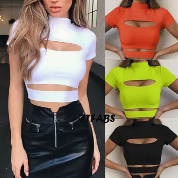 Summer Crop Top Women Top Solid Color Hollow Out Ladies Tops Womens Clothing Fashion Tops Women T-shirt Casual Ladies Shirt
Summer Crop Top Women Top Solid Color Hollow Out Ladies Tops Womens Clothing Fashion Tops Women T-shirt Casual Ladies Shirt