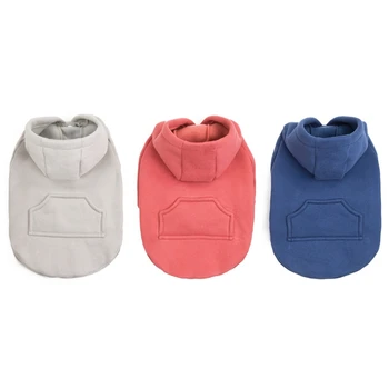 Casual Dogs Clothes with Caps Poket Dog Solid Warm Coats Winter Autumn Puppy Cloth Pet Dog Puppy Supplies 2019
Casual Dogs Clothes with Caps Poket Dog Solid Warm Coats Winter Autumn Puppy Cloth Pet Dog Puppy Supplies 2019