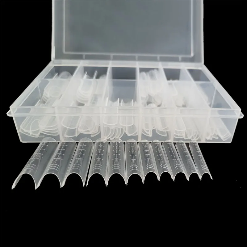 120pcs/box C Curve Dual System Half Cover Nail Forms Arch Top Forms UV Nail Acrylic Gel Extended False Tips
120pcs/box C Curve Dual System Half Cover Nail Forms Arch Top Forms UV Nail Acrylic Gel Extended False Tips
