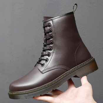 Spring Autumn Pu Leather Boots Men Black Brown Working Men Shoes Fashion Casual Boots for Mens Anti-Slip Motorcycle Boots Man
Spring Autumn Pu Leather Boots Men Black Brown Working Men Shoes Fashion Casual Boots for Mens Anti-Slip Motorcycle Boots Man