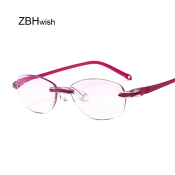 Anti Blue Reading Glasses Women Dimond Cutting Rimless Eyewear Anti Fatigue Hyperopia Presbyopic Glasses +1.5
Anti Blue Reading Glasses Women Dimond Cutting Rimless Eyewear Anti Fatigue Hyperopia Presbyopic Glasses +1.5