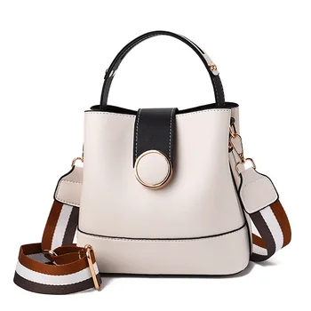 White Leather Vintage Bucket Crossbody Bags for Women 2019
White Leather Vintage Bucket Crossbody Bags for Women 2019