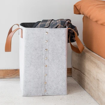 Felt Dirty Clothes Basket Folding Toy Storage Household Sundry Double Side Buckle Large Capacity
Felt Dirty Clothes Basket Folding Toy Storage Household Sundry Double Side Buckle Large Capacity