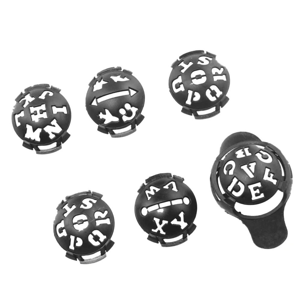 6Pcs Professional Golf Ball Line Liner Ball Marking Tool Alignment Tool - Durable & Lightweight Plastic 6Pcs Professional Golf Ball Line Liner Ball Marking Tool Alignment Tool - Durable & Lightweight Plastic