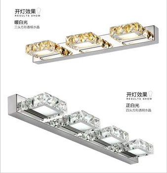 Anti-fog stainless steel Crystal Mirror lamp simple and atmospheric bathroom mirror lamp LED crystal wall lamp bathroom
Anti-fog stainless steel Crystal Mirror lamp simple and atmospheric bathroom mirror lamp LED crystal wall lamp bathroom