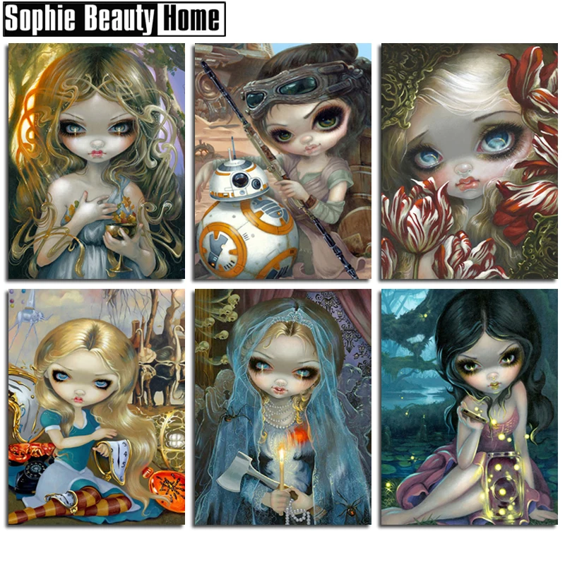 DIY Diamond Painting Accessories Cartoon Big Eyes Girls Diamond Mosaic Cross Stitch Full Diamond Embroidery Wall Decor 19B005
DIY Diamond Painting Accessories Cartoon Big Eyes Girls Diamond Mosaic Cross Stitch Full Diamond Embroidery Wall Decor 19B005