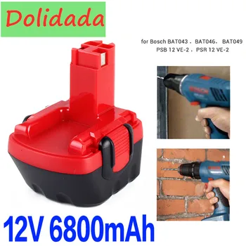 12V 6800mAh Ni-MH Battery for Bosch 12V Drill GSR 12 VE-2,GSB 12 VE-2,PSB 12 VE-2, BAT043 BAT045 BTA120 26073 35430
12V 6800mAh Ni-MH Battery for Bosch 12V Drill GSR 12 VE-2,GSB 12 VE-2,PSB 12 VE-2, BAT043 BAT045 BTA120 26073 35430