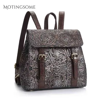 Floral Pattern Stylish Backpack Cowhide Leather Women Genuine Leather Backpack Calfskin Patchwork Style Ladies Mochila 2020 New
Floral Pattern Stylish Backpack Cowhide Leather Women Genuine Leather Backpack Calfskin Patchwork Style Ladies Mochila 2020 New