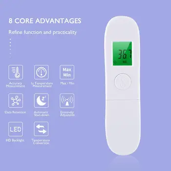 Handheld Portable Non-Contact Infrared Thermometer High Precision Thermometer Temperature Meter Tool LCD memory function 2020
Handheld Portable Non-Contact Infrared Thermometer High Precision Thermometer Temperature Meter Tool LCD memory function 2020
