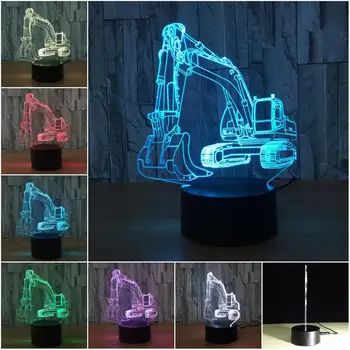 3D Table Lamp Desk Light Night Light Christmas Xmas Atmosphere Touch Control Excavator Digger Indoor Lighting Gifts Cute
3D Table Lamp Desk Light Night Light Christmas Xmas Atmosphere Touch Control Excavator Digger Indoor Lighting Gifts Cute