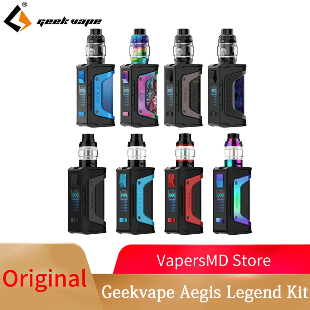 Набор Geekvape Aegis Legend Vape с аккумуляторами 18650 200 Вт бокс-мод аэро бак/Zeus Sub Ohm Tank