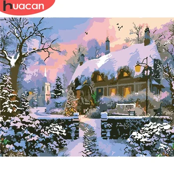 HUACAN Paint By Number Winter House Drawing On Canvas HandPainted Painting Art Gift DIY Pictures By Number Kits Home Decor
HUACAN Paint By Number Winter House Drawing On Canvas HandPainted Painting Art Gift DIY Pictures By Number Kits Home Decor