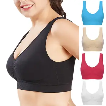 2020 Plus Size Woman Fitness Sports Bra Women Solid Color Wire Free Push Up Sports Bra Running Tank Top
2020 Plus Size Woman Fitness Sports Bra Women Solid Color Wire Free Push Up Sports Bra Running Tank Top