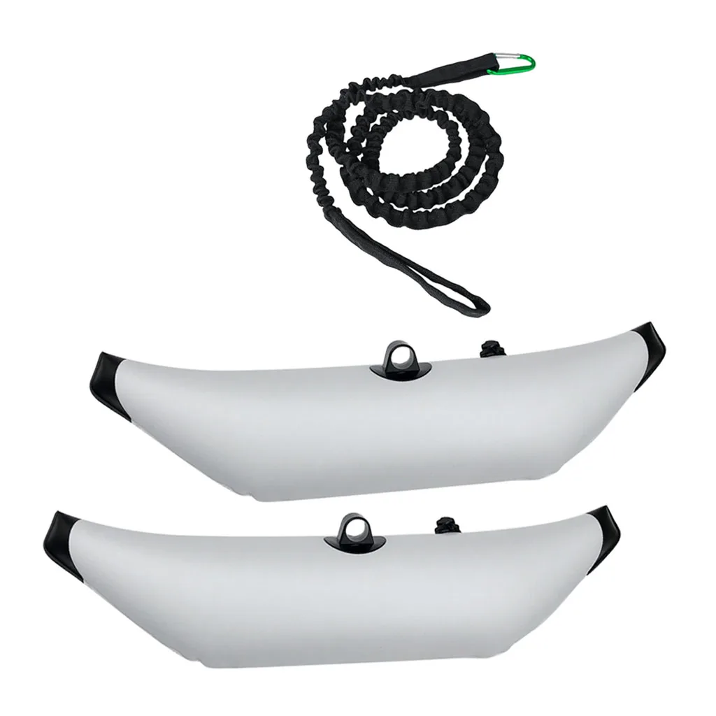 2 Pieces White Kayak Outrigger Stabilizer Water Float Buoy + Kayak Paddle Leash Bungee Cinch-Lock Attachment
2 Pieces White Kayak Outrigger Stabilizer Water Float Buoy + Kayak Paddle Leash Bungee Cinch-Lock Attachment