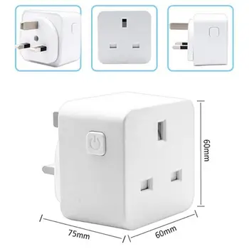 WiFi Smart Socket UK Plug Remote Control Andriod/iOS Power Adapter Work with Alexa / Google Home
WiFi Smart Socket UK Plug Remote Control Andriod/iOS Power Adapter Work with Alexa / Google Home