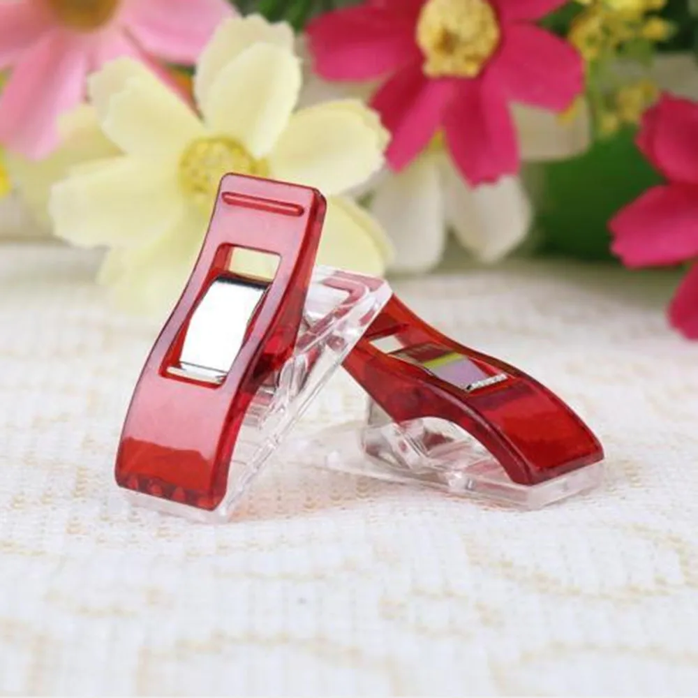 10/20/50pcs PVC Plastic Clips High Quality Red White Sewing DIY Crafts Patchwork Sewing Accessories Clamp Clothes Clip 
10/20/50pcs PVC Plastic Clips High Quality Red White Sewing DIY Crafts Patchwork Sewing Accessories Clamp Clothes Clip
