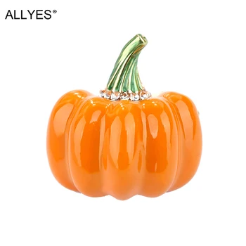 ALLYES Halloween Pumpkin Brooches For Women Yellow Metal Crystal Enamel Pin Plant Brooch Costume Jewelry
ALLYES Halloween Pumpkin Brooches For Women Yellow Metal Crystal Enamel Pin Plant Brooch Costume Jewelry