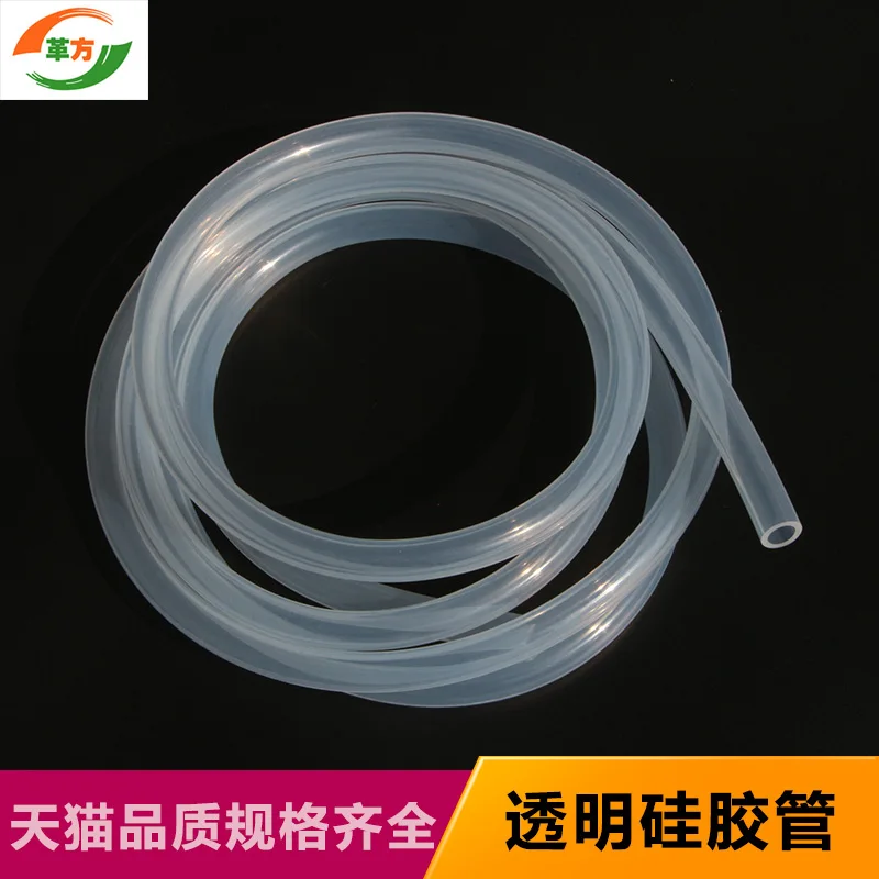 

10Meters/lot 2x4mm 3x5 3x6 4x6 4x7 4x8 5x7 5*8 6x8 6x9 6x10 8x10 8x12mm food grade tasteless clear Silicone Tube Hose Pipe
